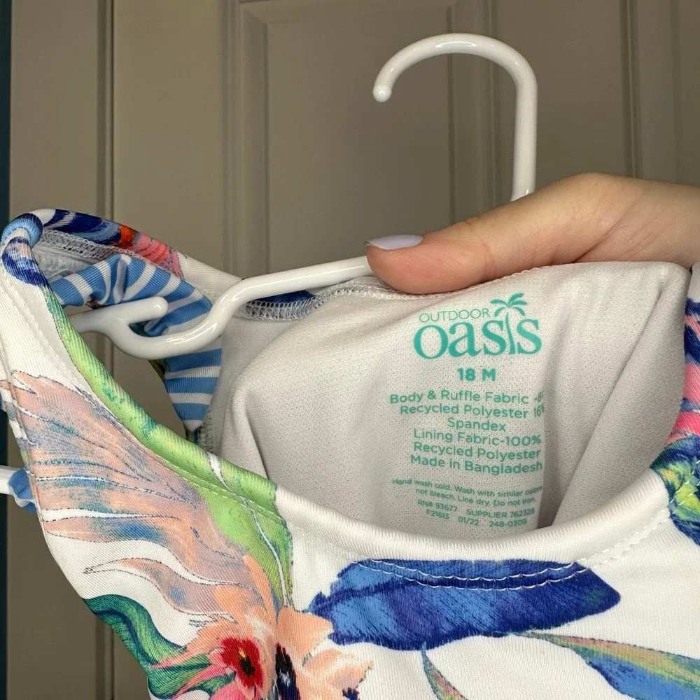 Oasis Girl Swimsuit Size 18 months NWT‎